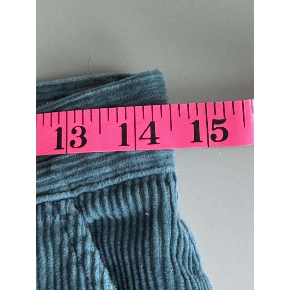 Woolrich Corduroy Pants Womens 6 Green LT Mallard Baggy Fit Zip Fly Y2K - Picture 6 of 12
